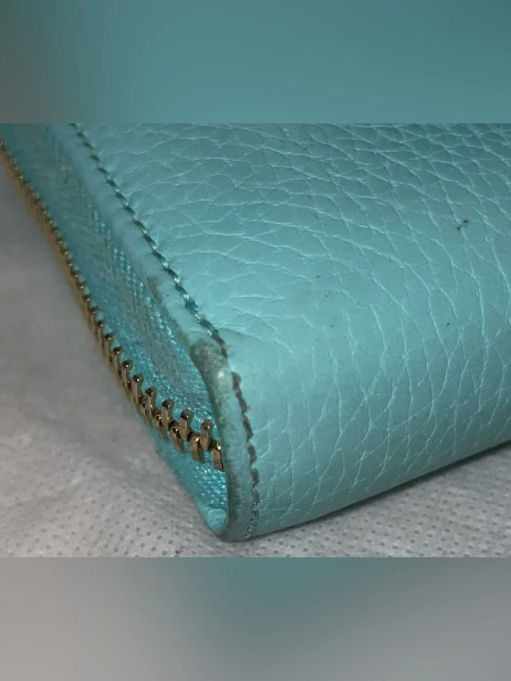 GUCCI BAMBOO TASSEL ZIP AROUND GREEN LEATHER CONTINENTAL LONG  WALLET - Picture 11 of 14